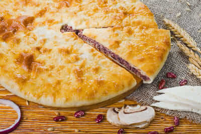 С фасолью, грибами и сыром