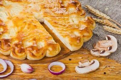 С курицей и грибами
