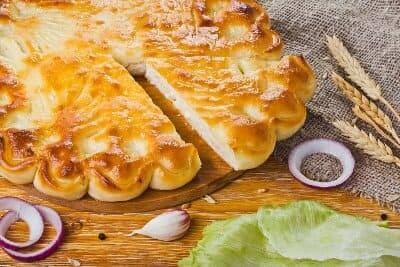 С курицей и капустой