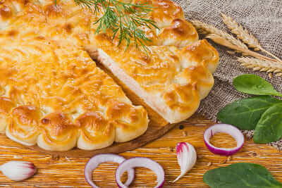 С лососем и шпинатом