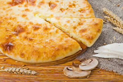 С сыром и грибами