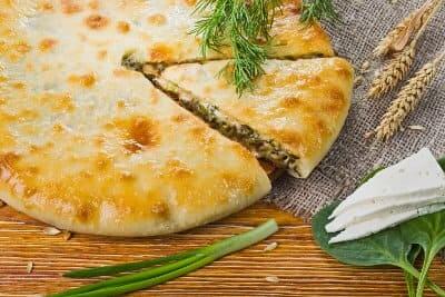 С сыром и шпинатом