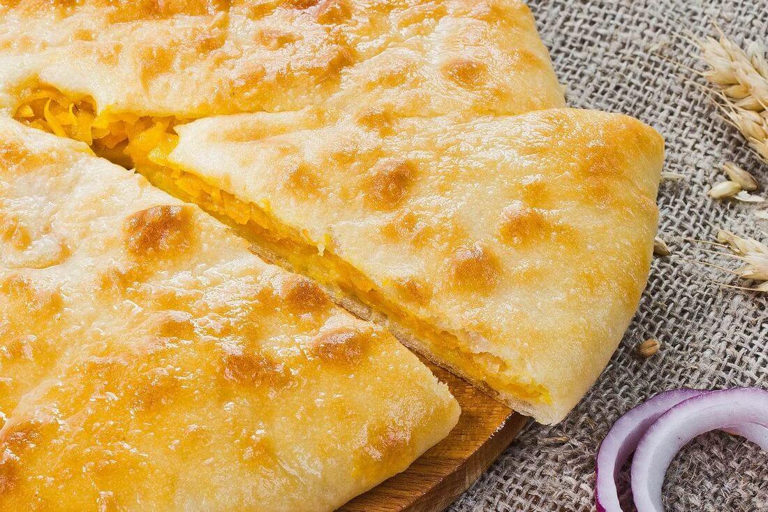 Начинка осетинского пирога с тыквой и жареным луком